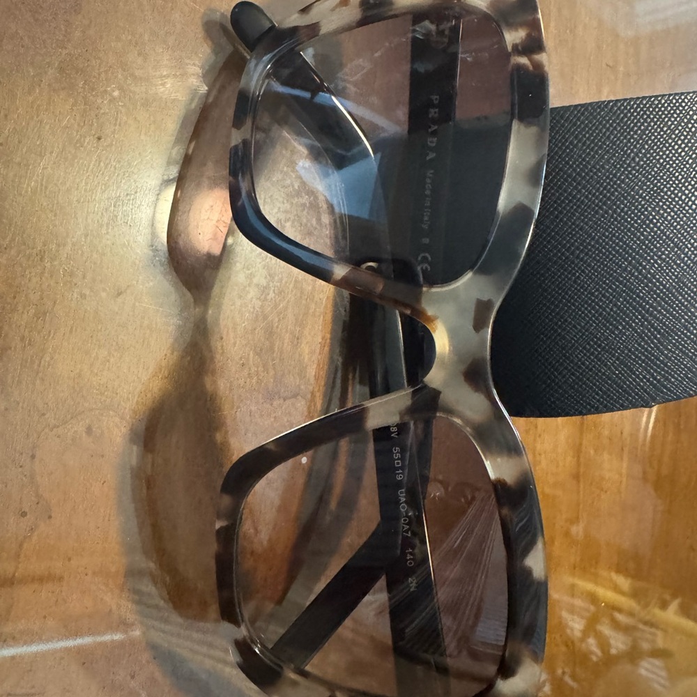 Prada Brown Patterned Sunglasses - image 1